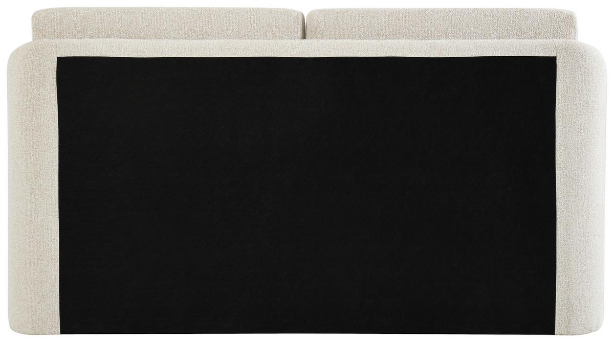 Polsterbett Livorno Creme ca. 180x200cm - Creme/Schwarz, KONVENTIONELL, Textil/Metall (180/200cm) - Mömax