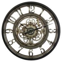 Wanduhr Sven Dunkelgrau - Dunkelgrau, Glas/Kunststoff (50,8/7,5cm) - Mömax