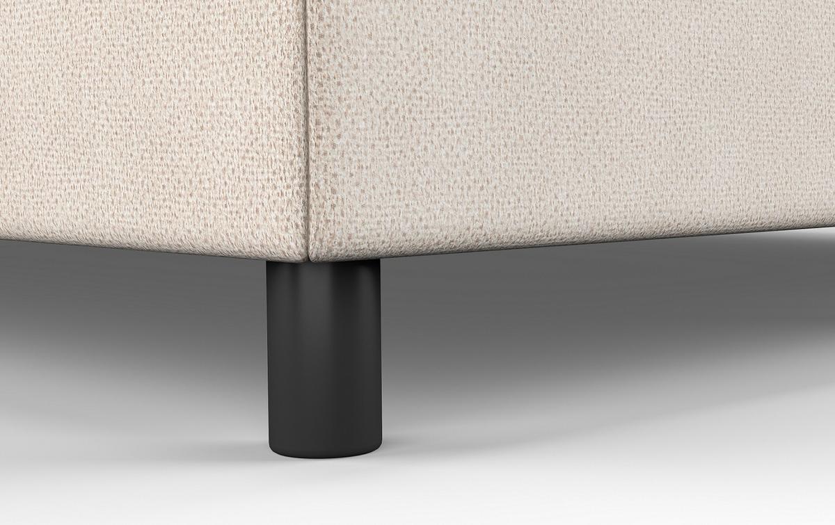 Box Ágy Andorra Bxb - bézs/bükkszínű, Modern, faalapú anyag/textil (160/200cm)