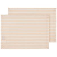 Tischset Steffi in Rosa ca. 33x45cm, 2er-Set - Rosa/Weiß, KONVENTIONELL, Textil (33/45cm) - Mary's