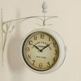 Ura Bahnhof Uhr - krem, Romantika, kovina (8,5/34/33cm) Ura Bahnhof Uhr - krem, Romantika, kovina (8,5/34/33cm)