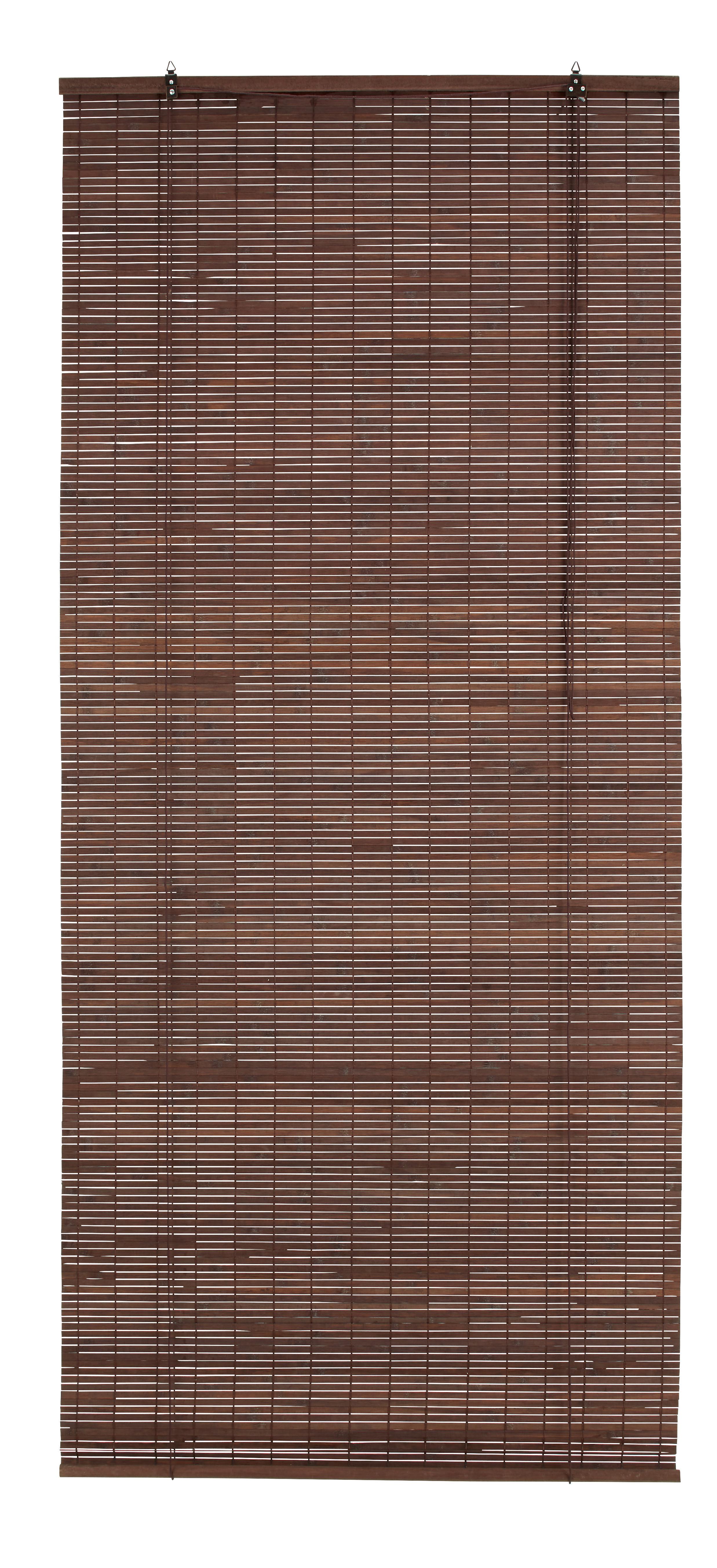 RULLGARDIN WOODY - mörkbrun, trä (80/180cm) - Modern Living