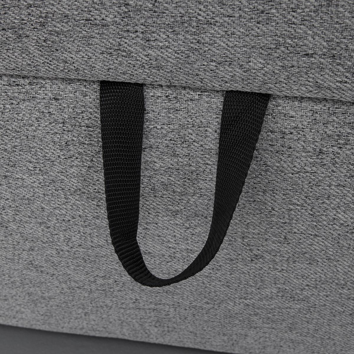 Pat tip boxspring fără arcuri NICOLE - gri, Modern, lemn/textil (180/200cm) - Bessagi Home
