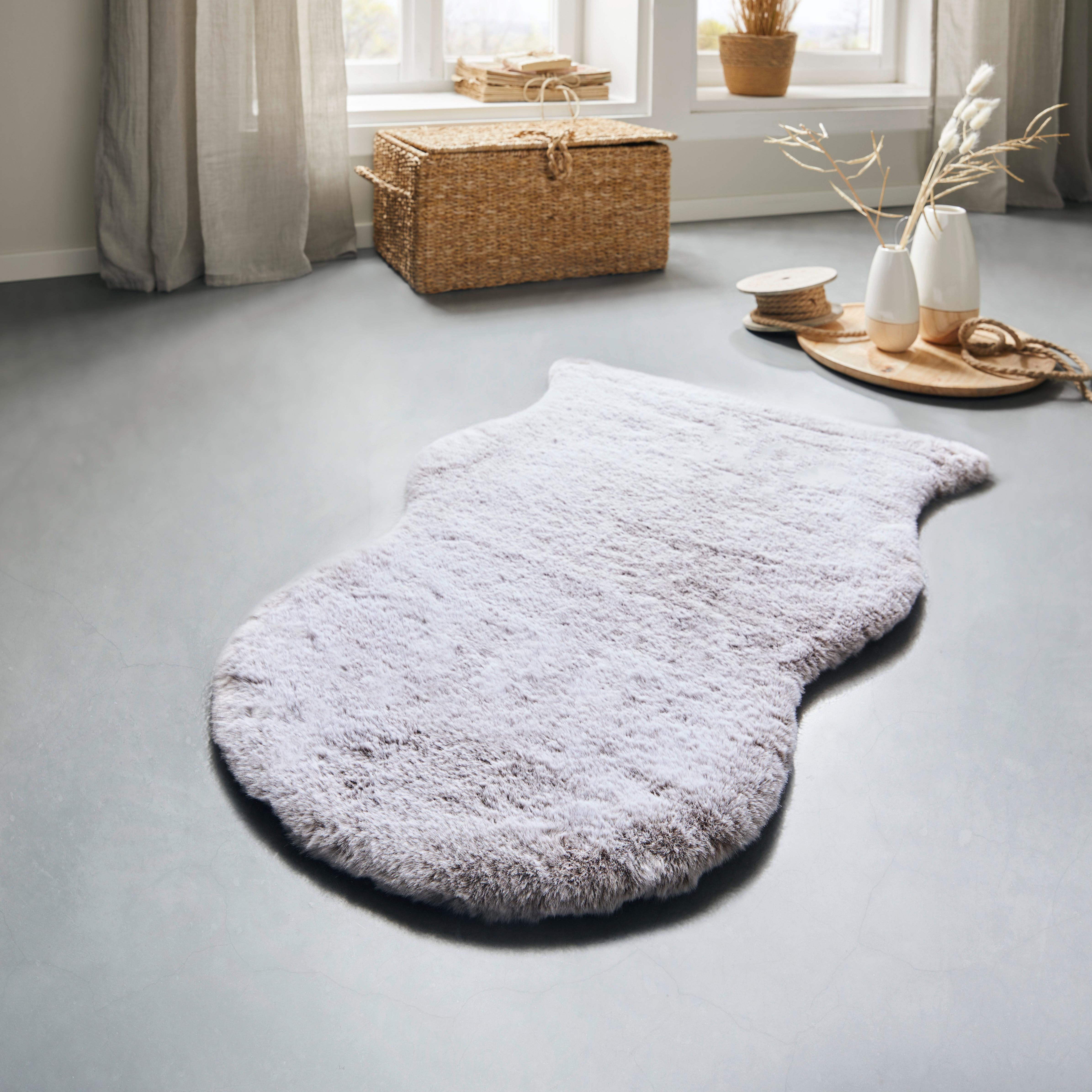 Umjetno Krzno Mia - bijela/smeđa, Modern, tekstil (55/80cm) - Modern Living