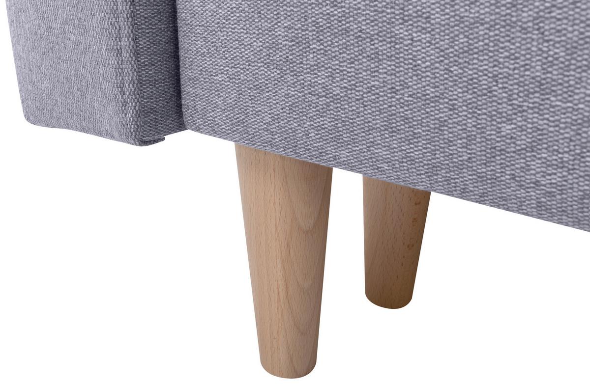 Coltar NORET - gri deschis, Konventionell, textil (242/242cm) - Modern Living