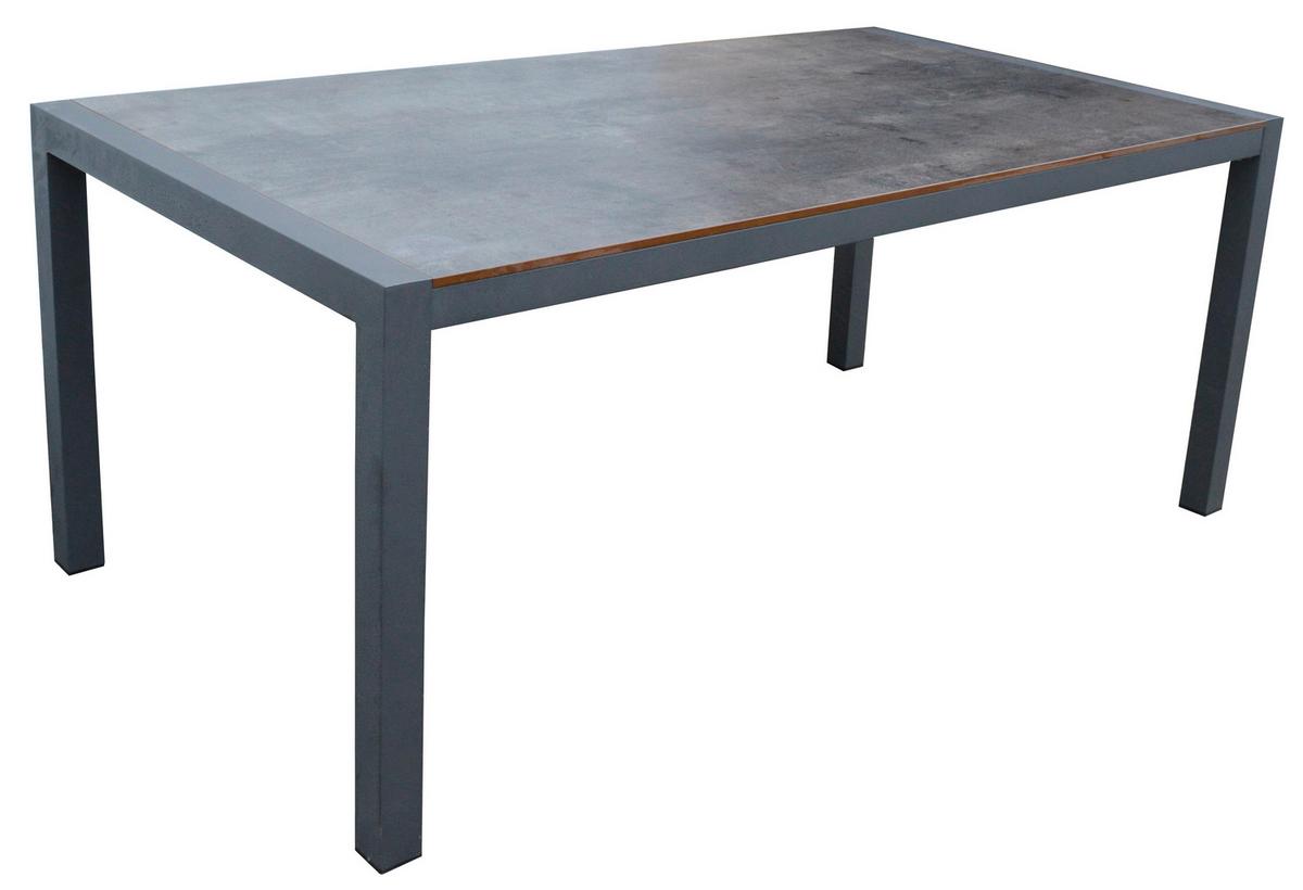 Vrtna Garnitura New Jersey, 5-Delni Set - temno siva/siva, Basics, kovina/umetna masa (180/98/74cm) - Acamp