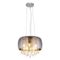LAMPA WISZĄCA KALLA  350/1200CM - przejrzysty/kolor chromowy, Basics, metal/szkło (35/120cm) - Globo