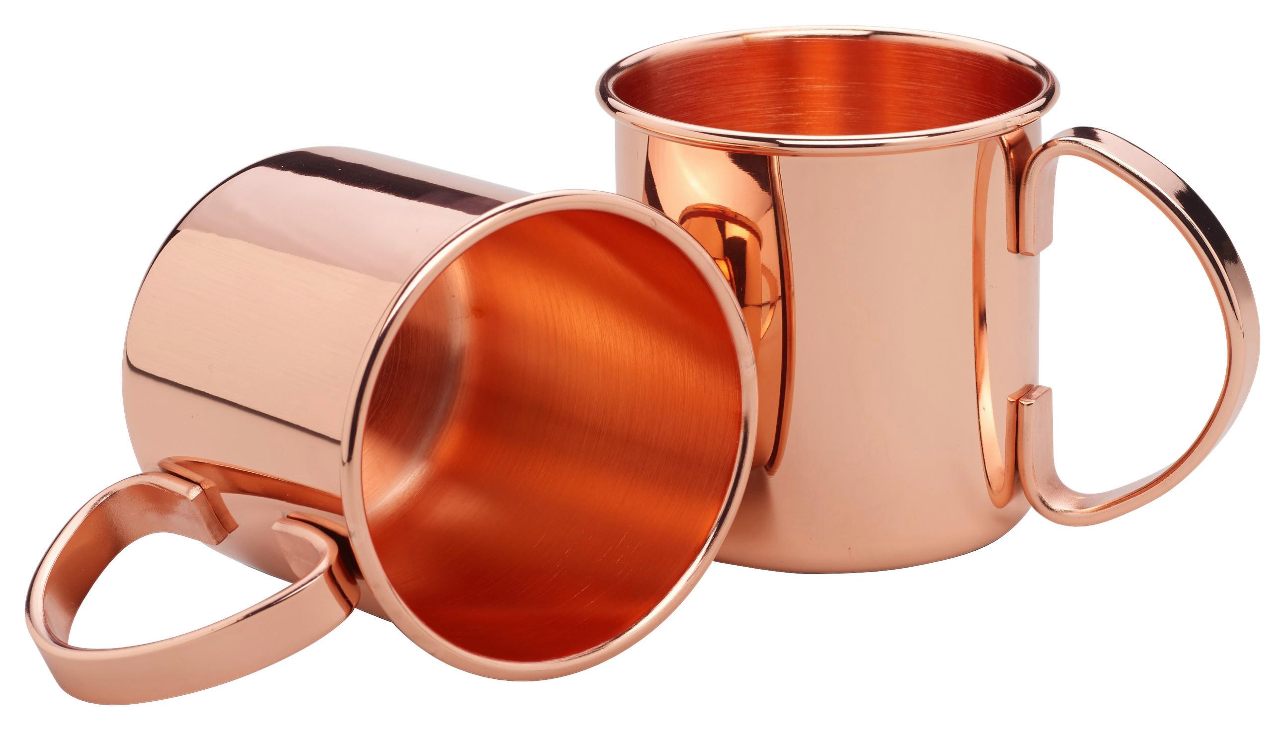 Pohárkészlet Echtwerk Kupferbecher-Set - rézszínű, Design, fém (9/13,7cm) - Echtwerk
