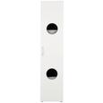 Schrank in Weiß - Alufarben/Weiß, Holzwerkstoff/Kunststoff (40/185/40cm) - MÖMAX modern living
