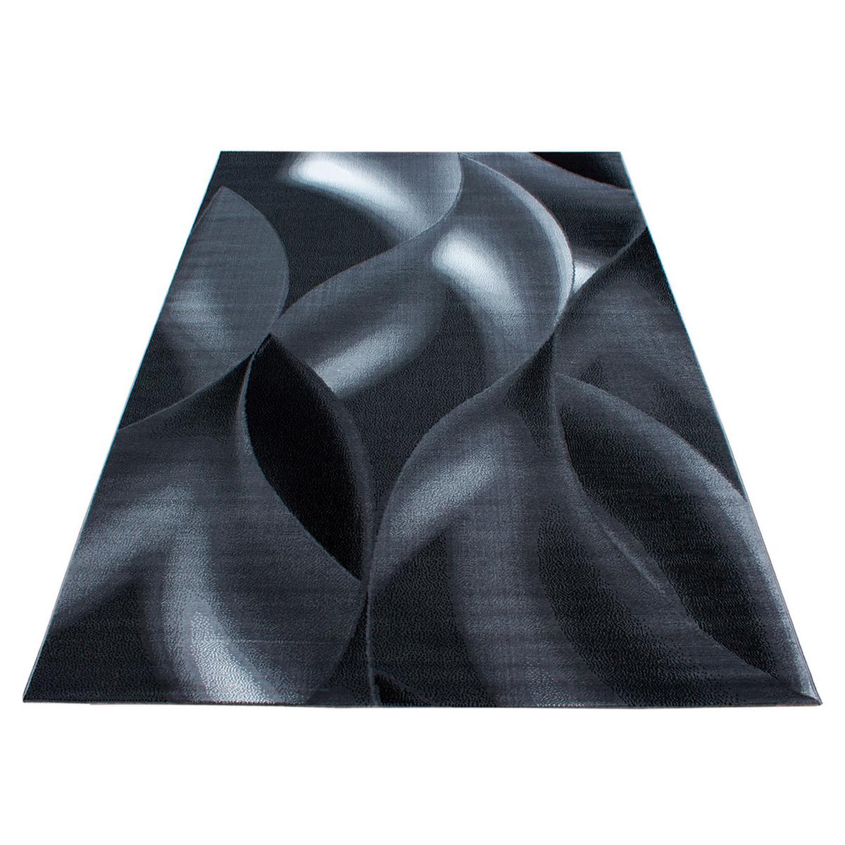 Webteppich Plus Schwarz ca. 240x340cm - Schwarz, Basics, Textil (240/340cm) - Novel