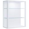 Viseča Vitrina Glasol L, Bela - bela, Design, steklo/leseni material (70/90/35cm) - MID.YOU