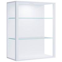 HÄNGEVITRINE GLASOL LW - Weiss, Design, Glas/Holzwerkstoff (70/90/35cm) - MID.YOU