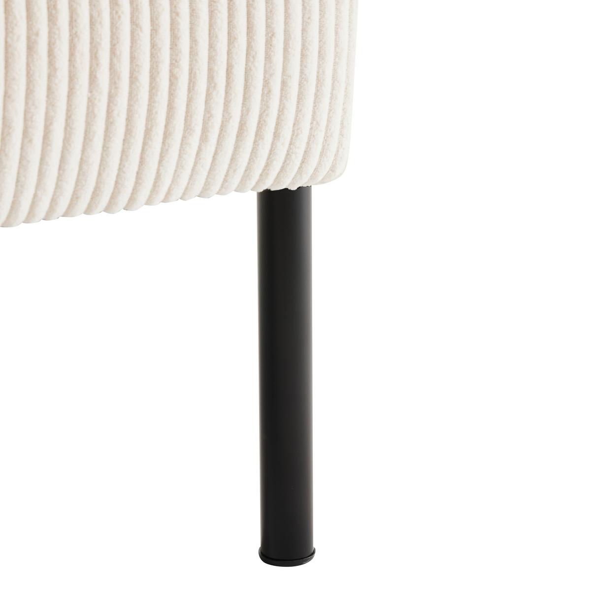 Dvosjed Miami - bež/crna, Moderno, drvo/metal (120/73,5/77cm) - Based
