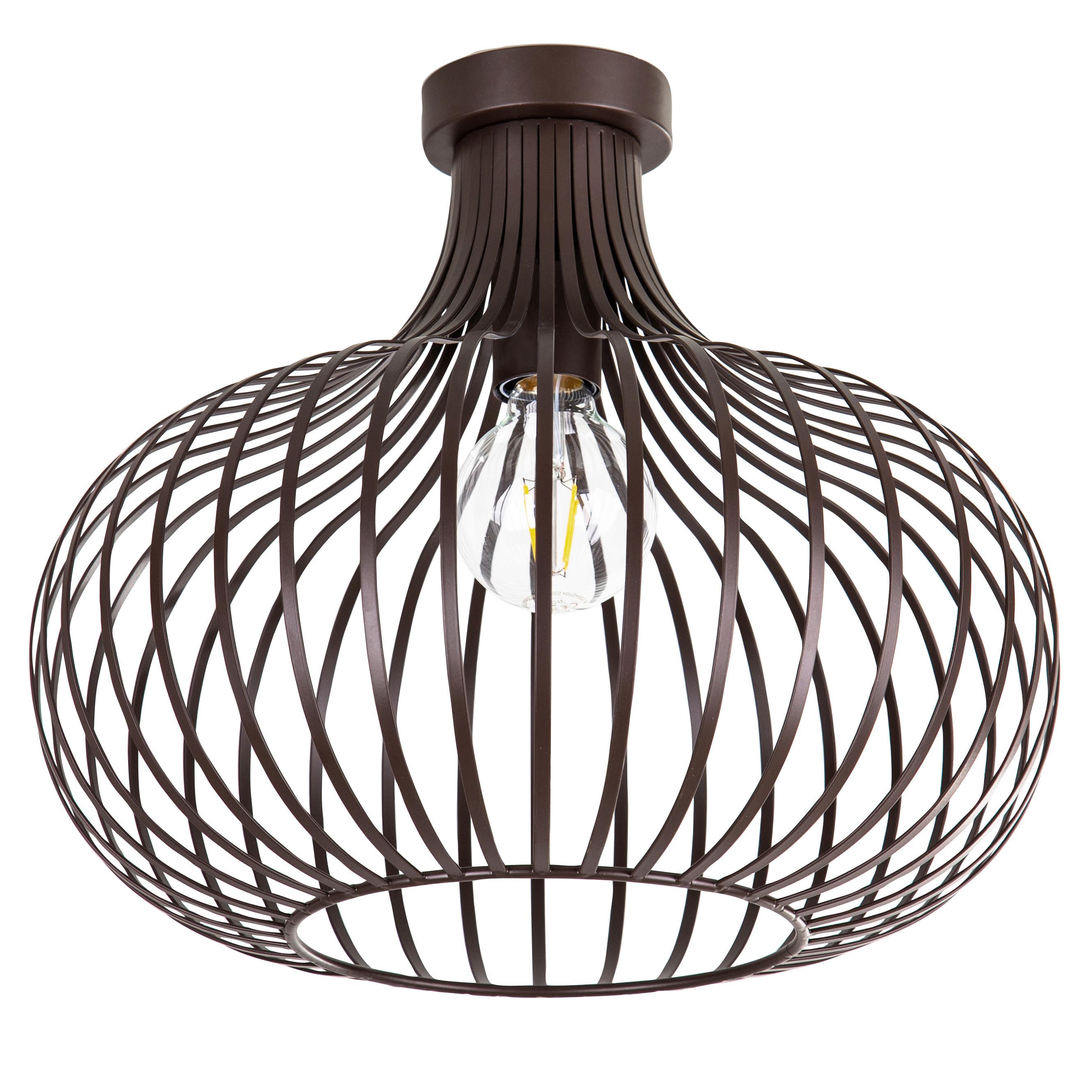 DECKENLEUCHTE 63370111X MATEO - Rostfarben, Basics, Metall (40/35cm)