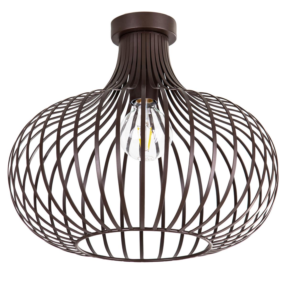 DECKENLEUCHTE 63370111X MATEO - Rostfarben, Basics, Metall (40/35cm)