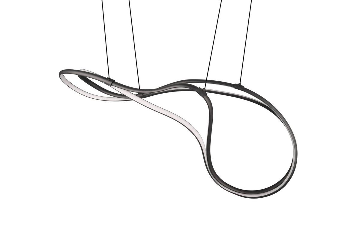 LED-Pendelleuchte Nala in Schwarz max. 57 Watt - Schwarz, Design, Metall (113/24/150cm) - Trio Leuchten