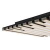 LED-TAKLAMPA RUKO - svart/ekfärgad, Modern, metall/trämaterial (42,5/42,5/5,5cm) - Mömax