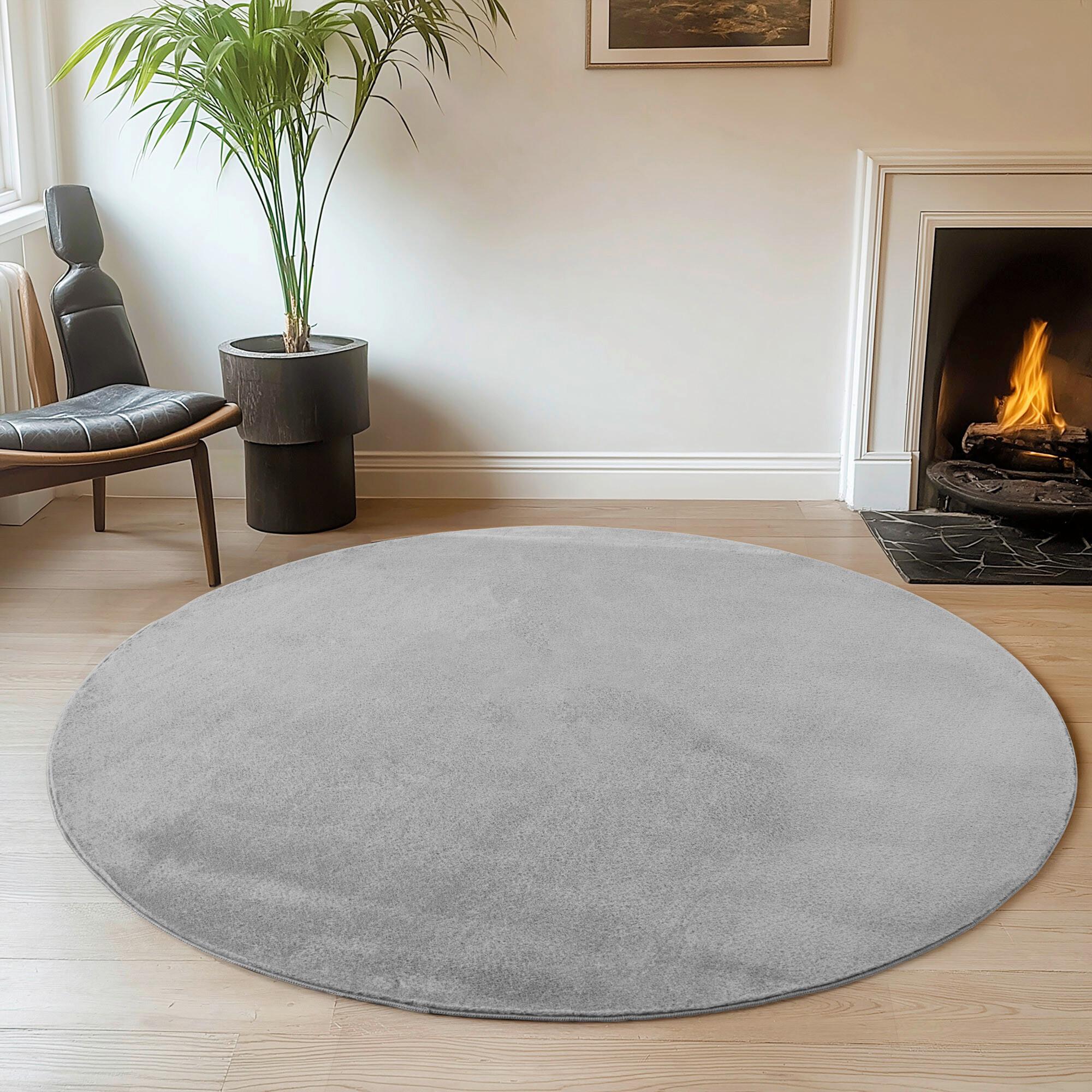 Tkana Preproga Joy, Siva, 80cm - siva, Design, tekstil (80/80cm)