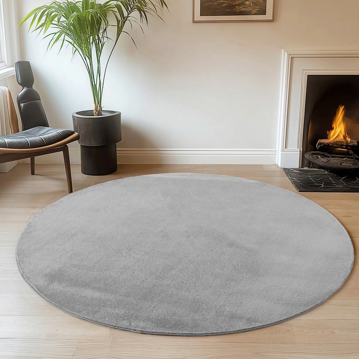 Tkana Preproga Joy, Siva, 80cm - siva, Design, tekstil (80/80cm)