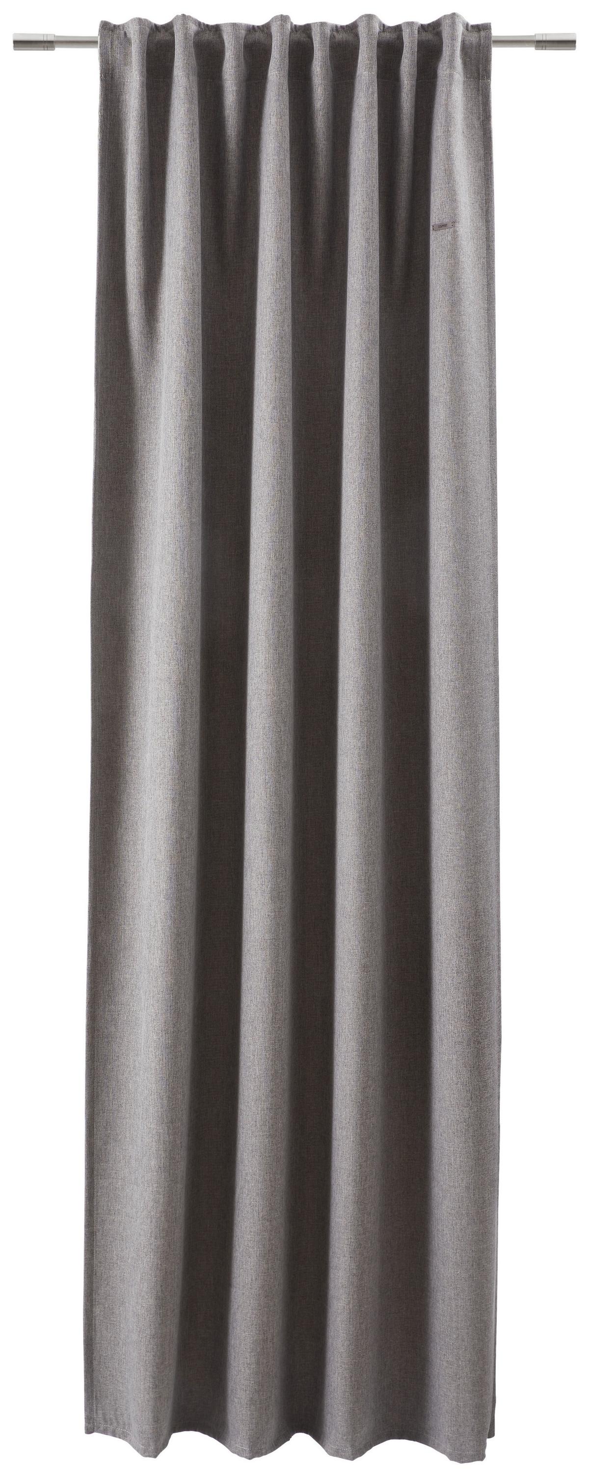 ZASŁONA GOTOWA E-HARP DIMOUT - ciemnoszary, Basics, tkanina (130/250cm) - Esprit