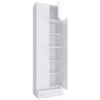 Kleiderschrank Lona XXL Weiß ca. 70x240x39 cm - Weiß/Grau, MODERN, Holzwerkstoff/Kunststoff (70/240/39cm) - MID.YOU