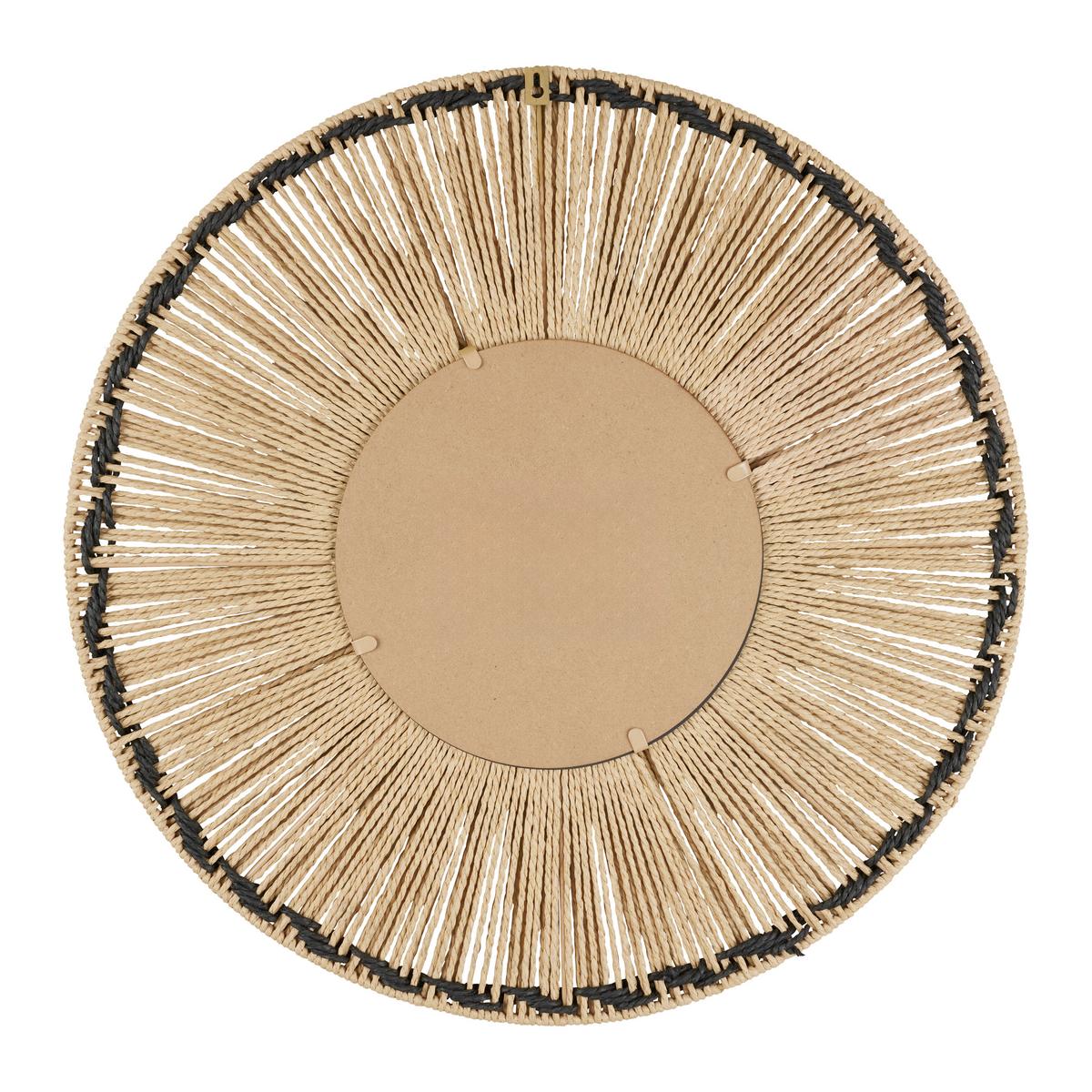Oglindă de perete KORFU -TREND- - maro, Romantik / Landhaus, sticlă/hârtie (65/65/1cm) - Premium Living