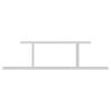 Stenski Regal Atlantic - bela, Design, leseni material (90/23,2/19,6cm) - MID.YOU