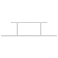 Stenski Regal Atlantic - bela, Design, leseni material (90/23,2/19,6cm) - MID.YOU