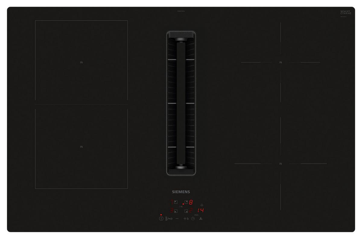 Kochfeld-Dunstabzug-Kombi ED801BS16E - Schwarz, KONVENTIONELL (79,2/22,7/51,2cm) - Siemens