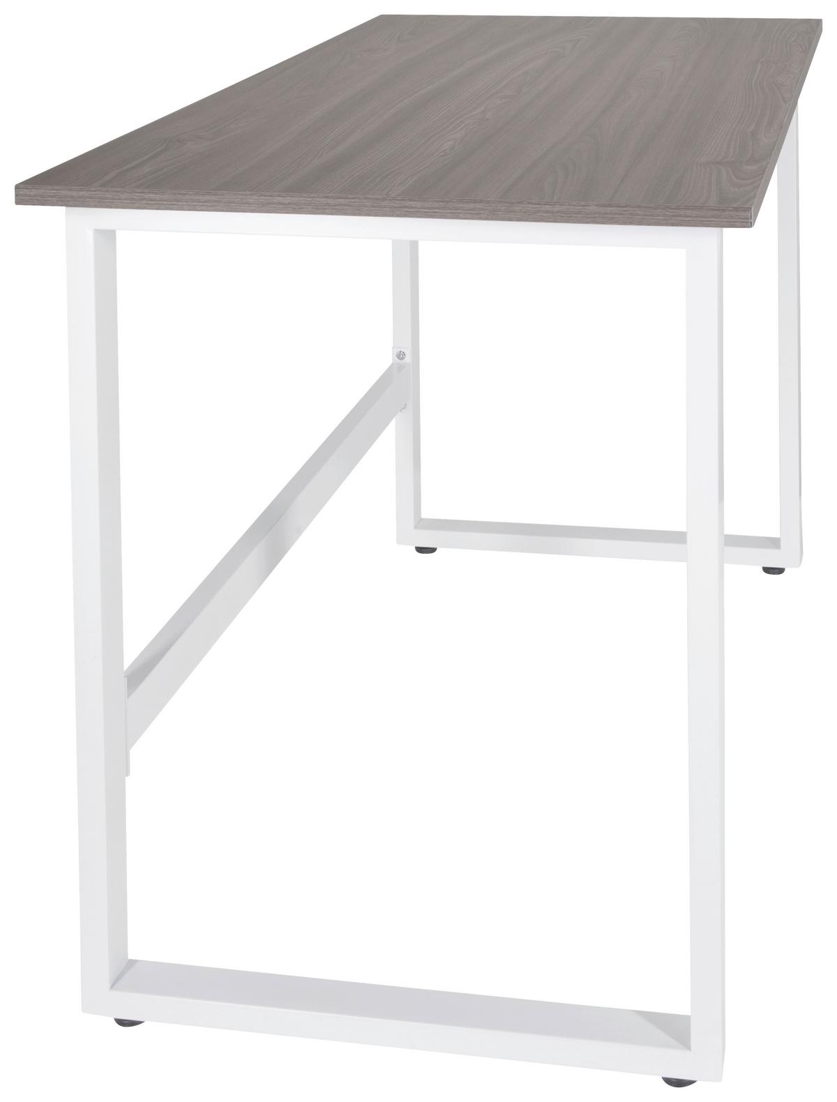 Pisalna Miza Workspace Light I, Siva, Bela - siva/bela, Basics, kovina/leseni material (120/60/76cm) - MID.YOU