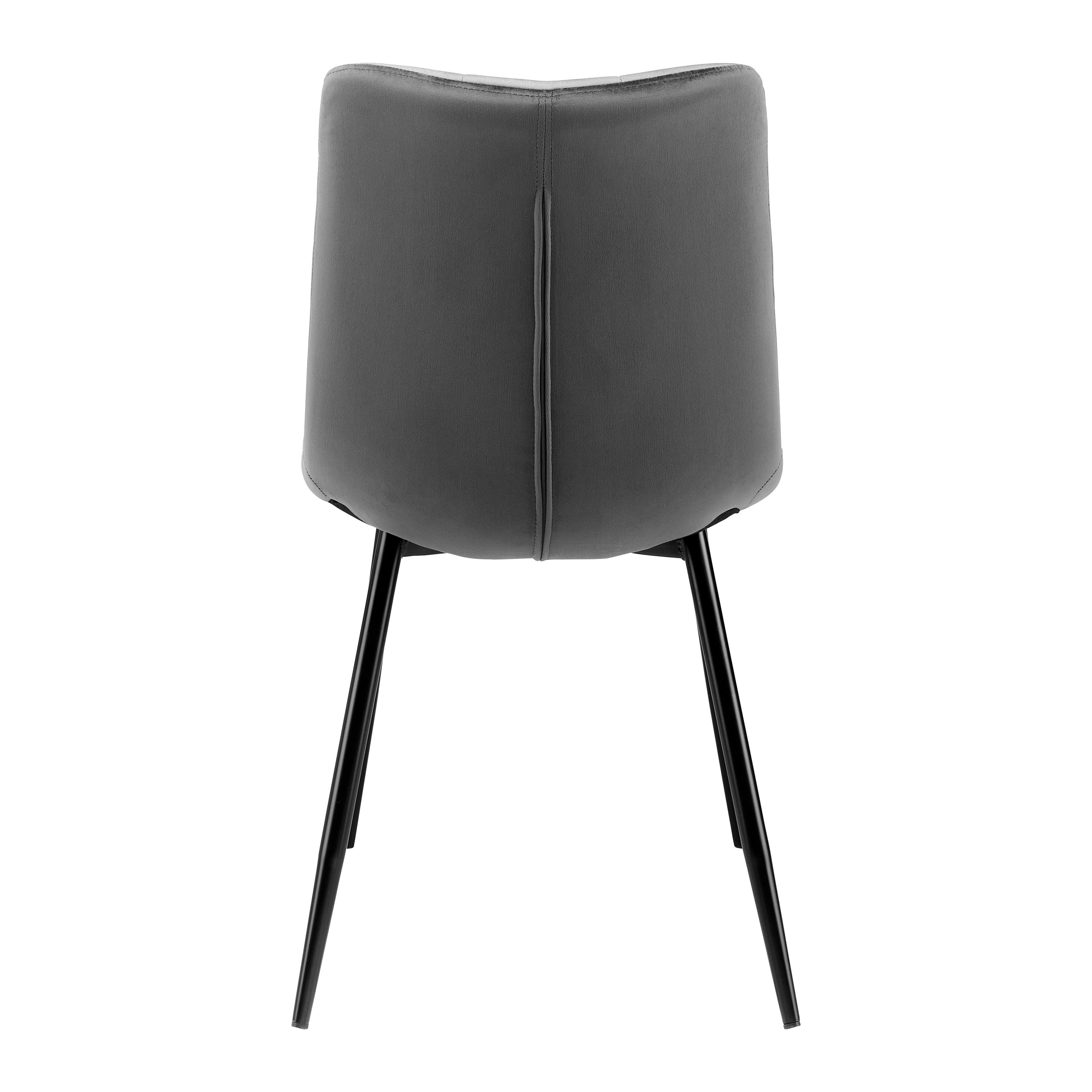 STOL SURI - grå/svart, Modern, metall/trä (46/87/59cm) - Bessagi Home