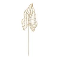 Okrasni List Naila - naravne barve, Basics, papir/kovina (32/103/1cm) - Modern Living