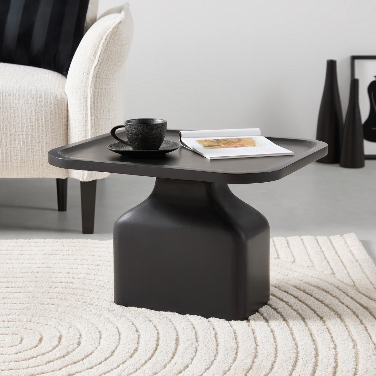 Beistelltisch Noir Schwarz - Schwarz, MODERN, Holz (50/35/45cm) - Premium Living