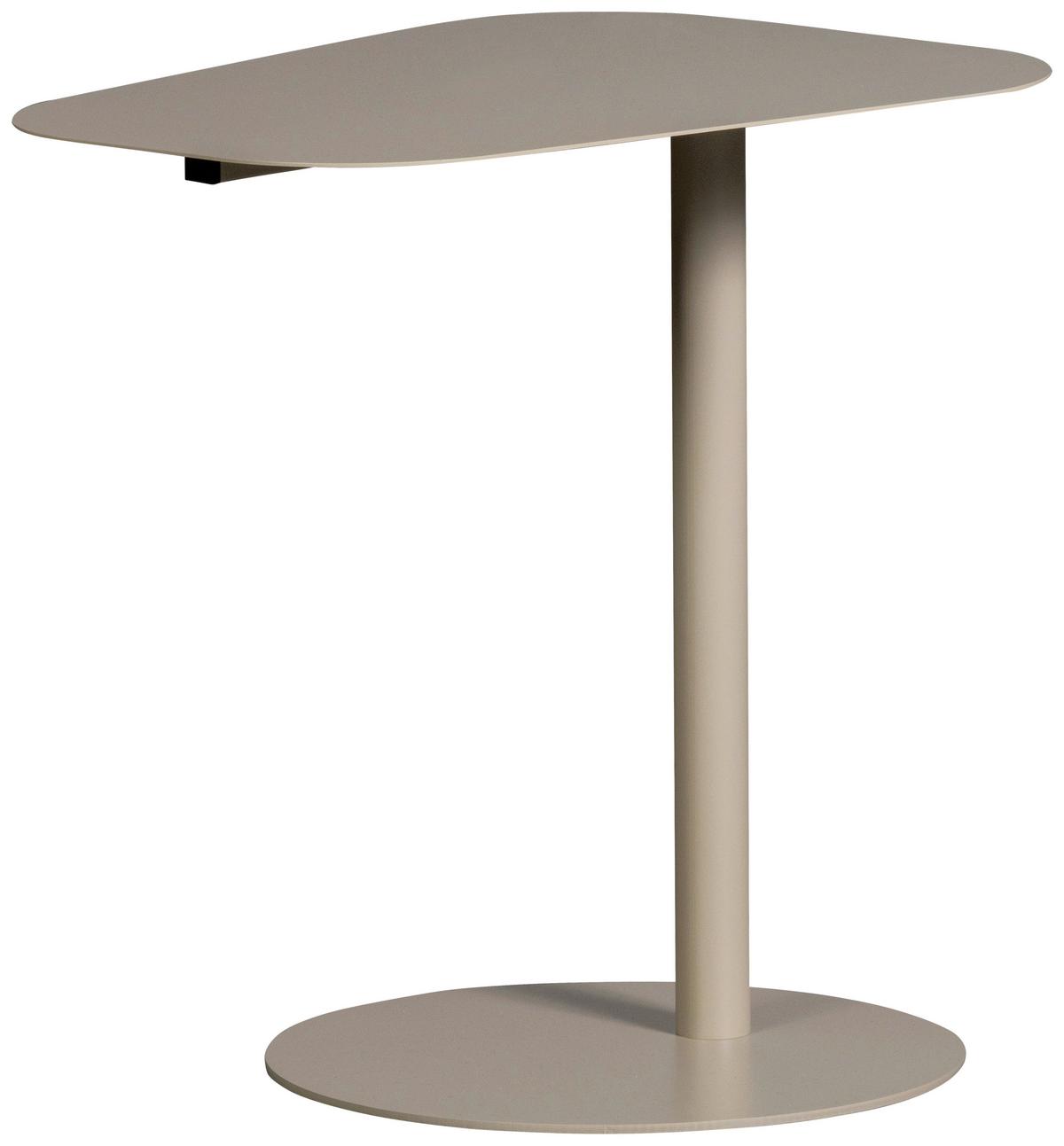 Beistelltisch Lia Hellgrau B: 38 cm - Hellgrau, Design, Metall (50/38/50cm) - Livetastic