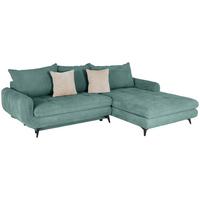 Kutna Garnitura Wave - tirkizna/bež, Moderno, tekstil/metal (266/189cm) - Modern Living