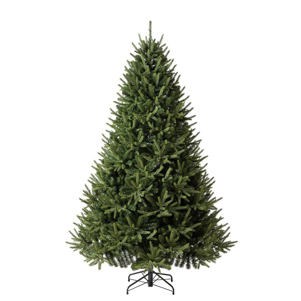 Weihnachtsbaum Evergreen Richmond Grün H: ca. 228cm - Waldgrün, Basics, Kunststoff (142/228cm)