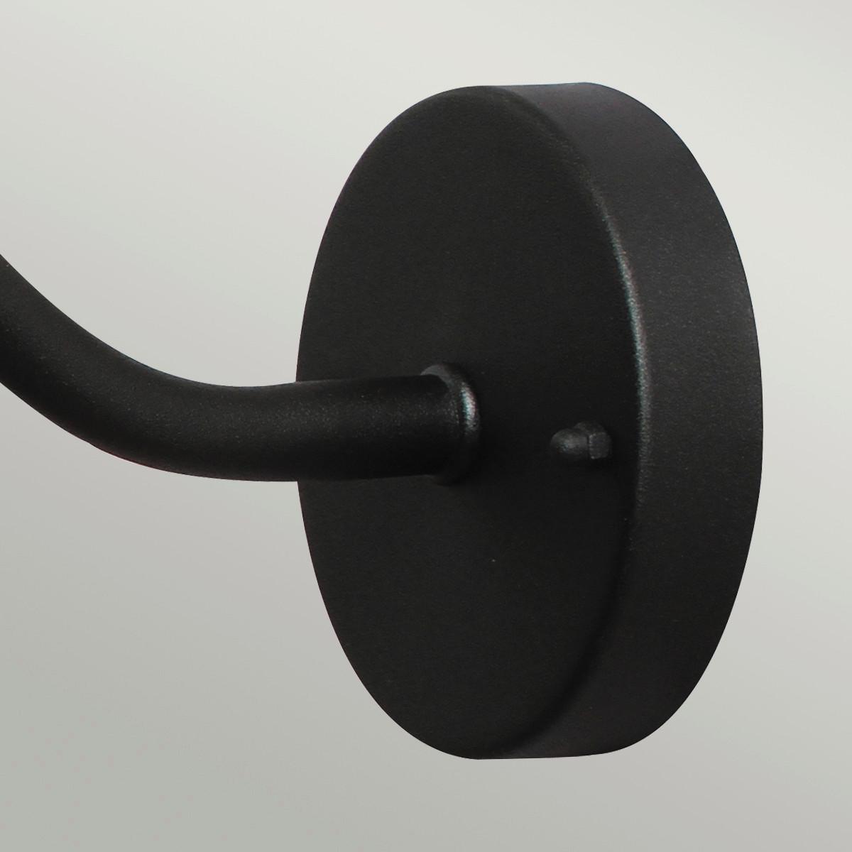 Kültéri Falilámpa Klampenborg-Bk - fekete, Konventionell, üveg/fém (42/27,5/25,5cm) - Elstead Lighting
