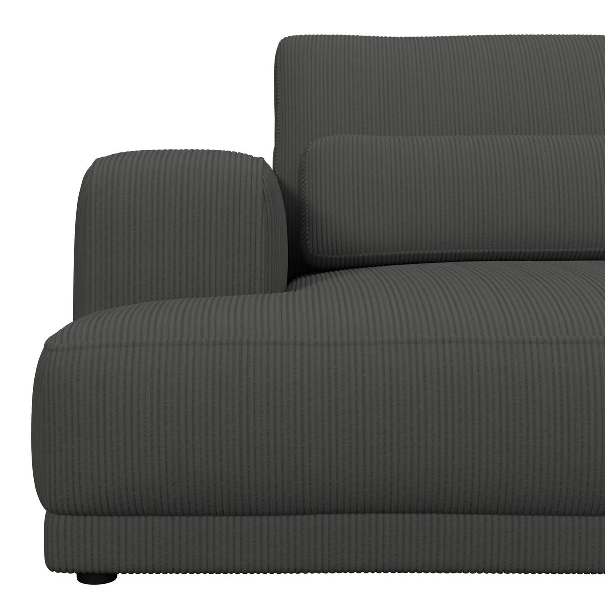 Velika Sofa Savona - antracit, Trend, tekstil (260/77/111cm) - Luca Bessoni