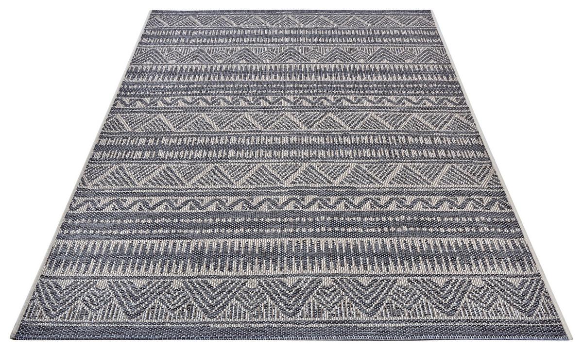 Outdoorteppich Noble Grau/Beige ca. 63x120cm - Beige/Grau, Design, Kunststoff (63/120cm)