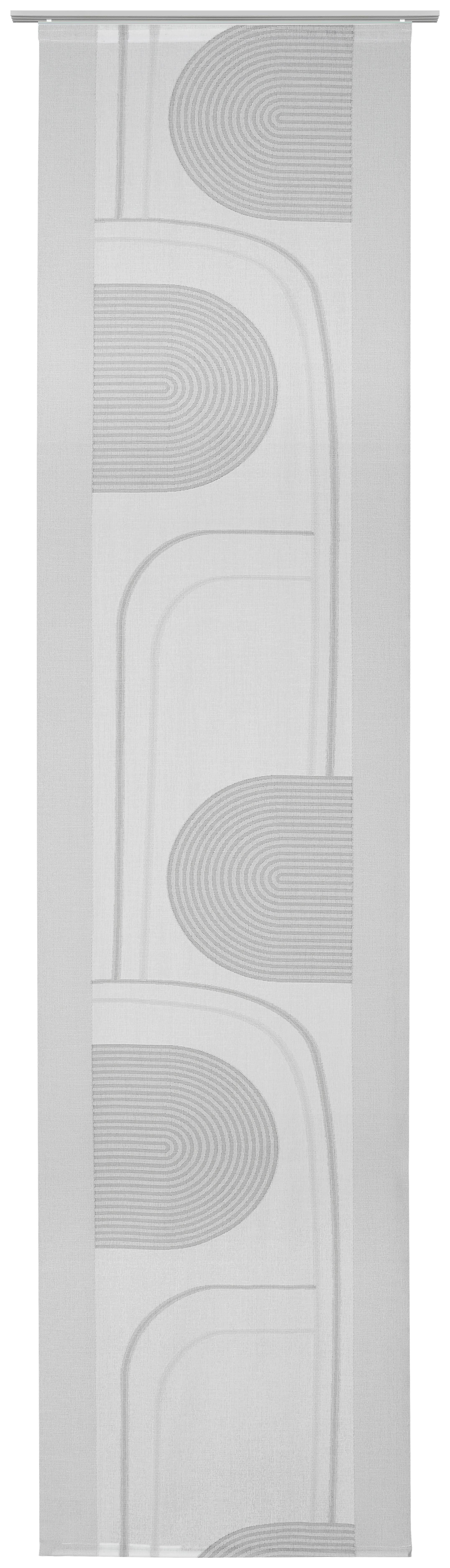ZASŁONA PANELOWA CAPRICE - szary, Design, tkanina (60/255cm) - Novel
