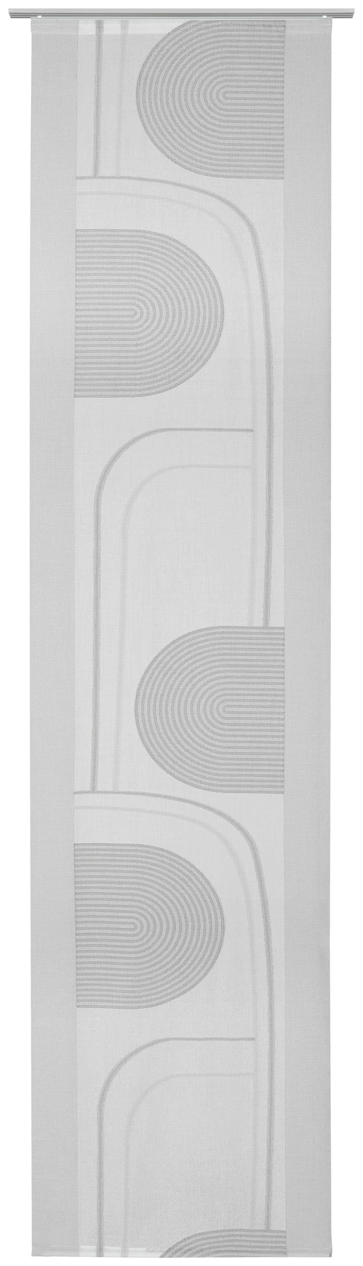 ZASŁONA PANELOWA CAPRICE - szary, Design, tkanina (60/255cm) - Novel
