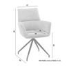 STOL MED ARMSTÖD PAOLO - grå/svart, Modern, metall/trä (57/89/62cm) - Bessagi Home