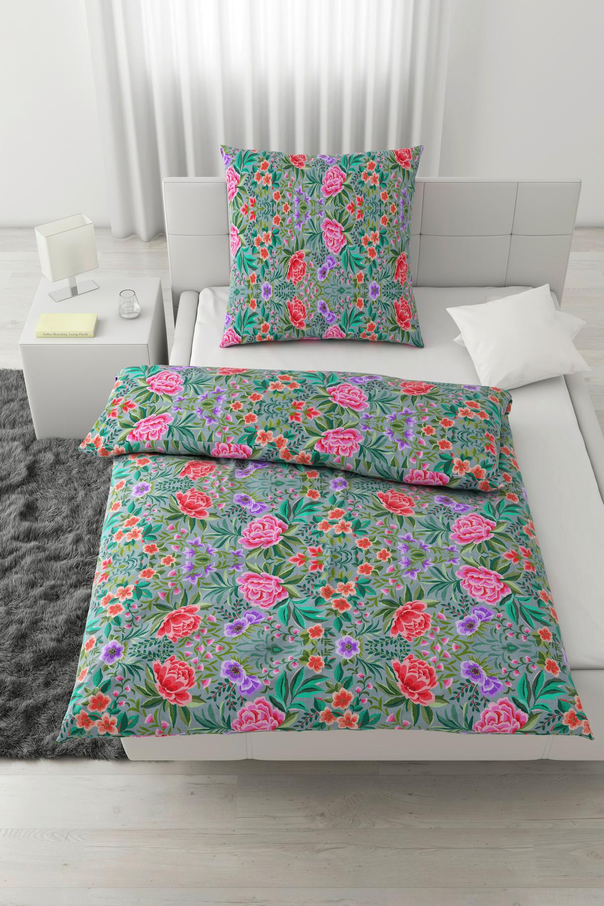 Bettwäsche Vivien XL Multicolor ca. 155x220cm - Multicolor, ROMANTIK / LANDHAUS, Textil (155/220cm) - Mömax