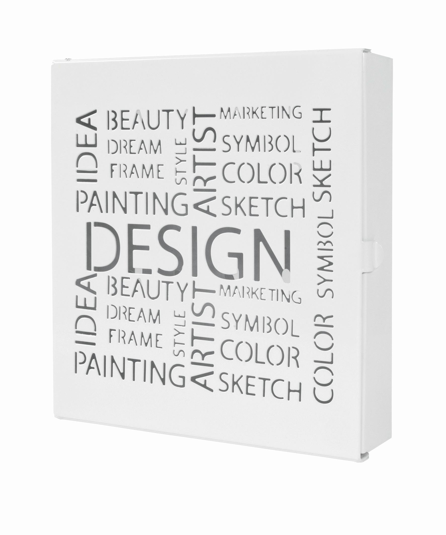 Schlüsselkasten Weiß - Weiß, MODERN, Metall (22/24/5cm) - Mömax