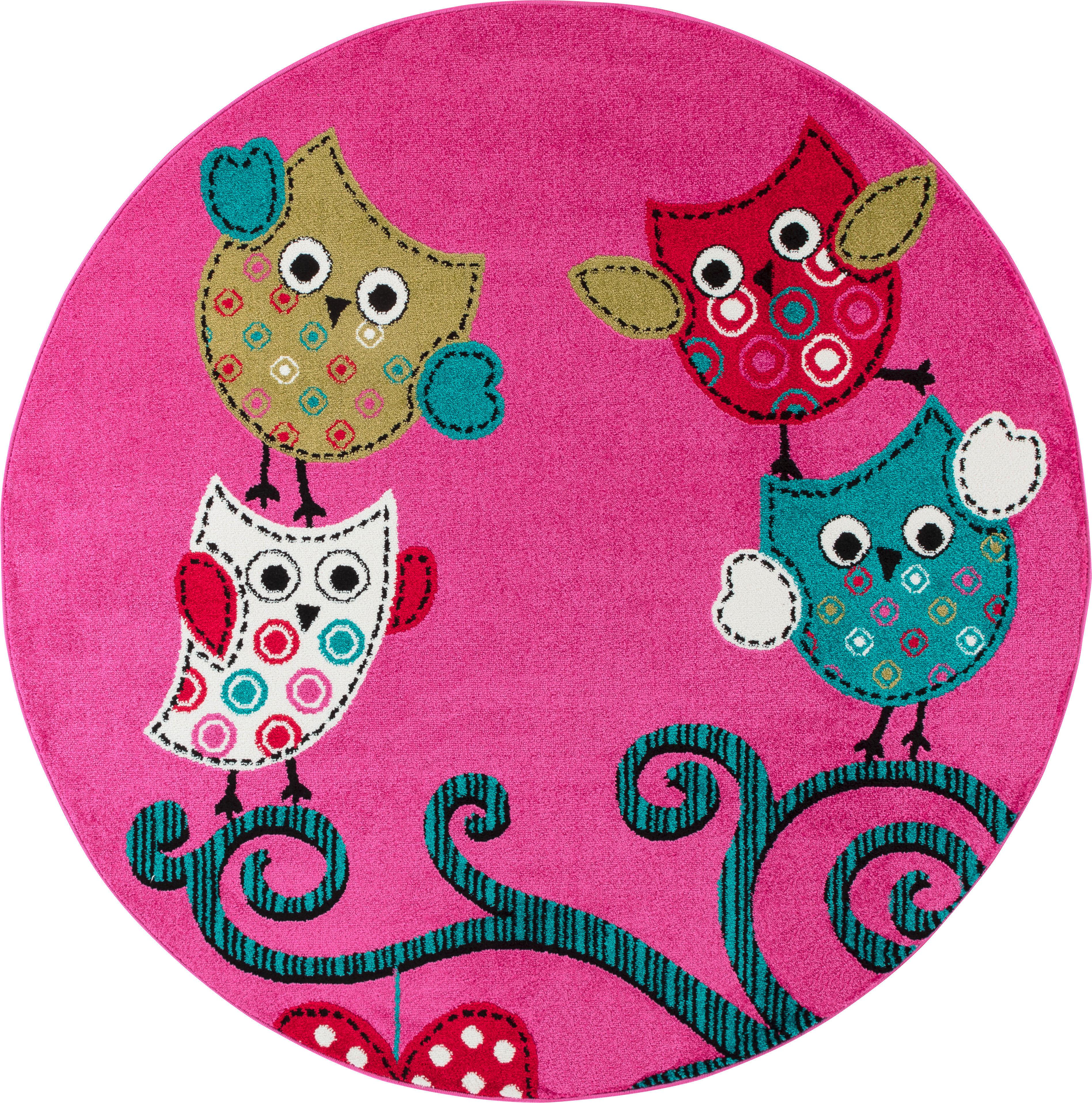 Kinderteppich Kids Violett Ø ca. 120 cm - Violett, Trend, Textil (120/120cm) - Ben'n'jen