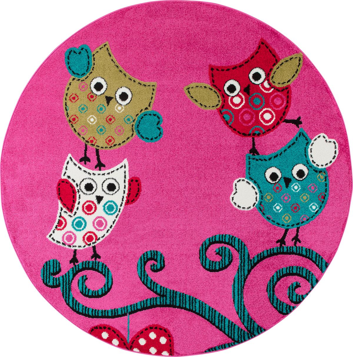 Kinderteppich Kids Violett Ø ca. 120 cm - Violett, Trend, Textil (120/120cm) - Ben'n'jen
