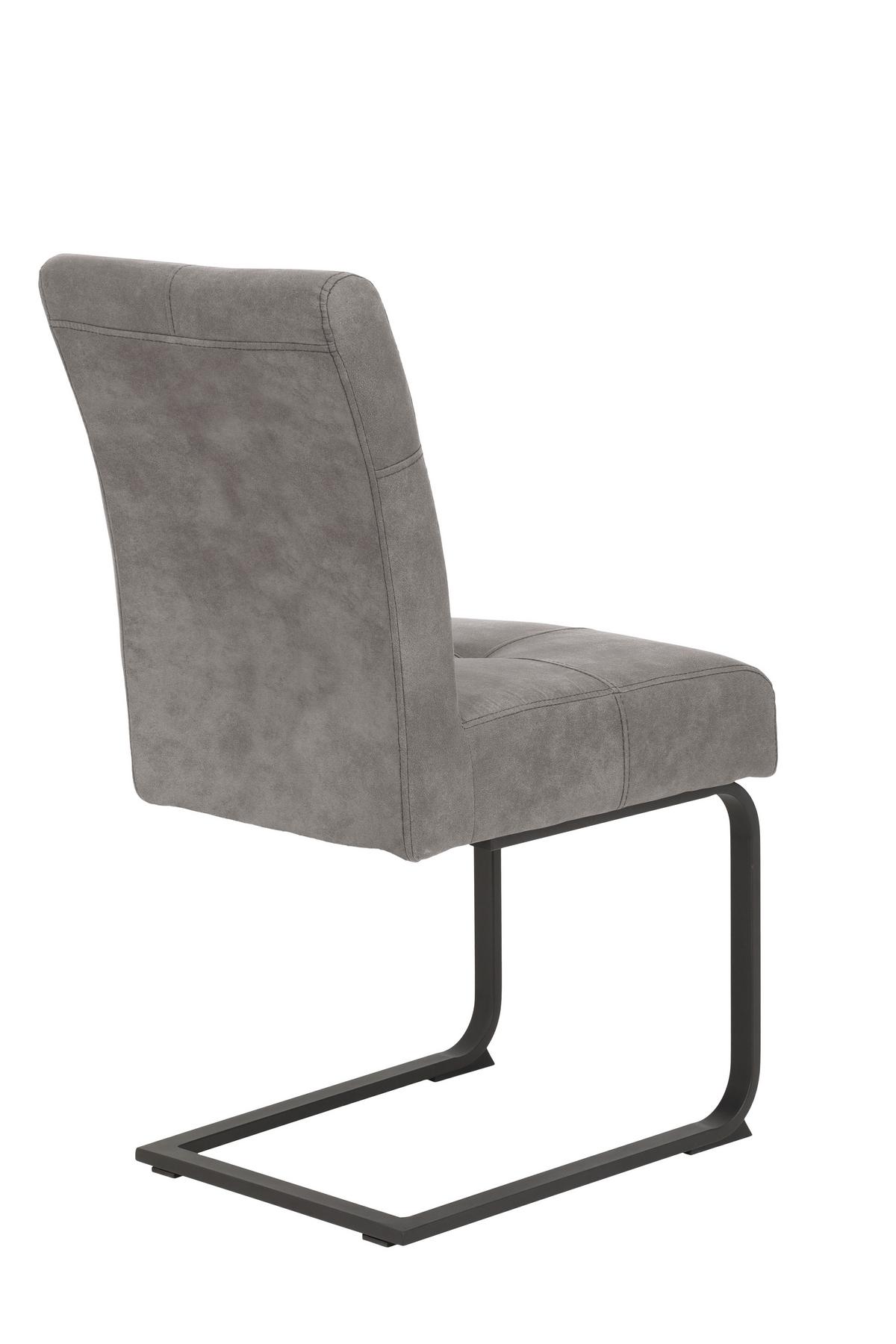 TISCHGRUPPE LUISE II G - Eiche Artisan/Grau, MODERN, Holzwerkstoff/Textil (120 - 160/76/80cm) - MID.YOU