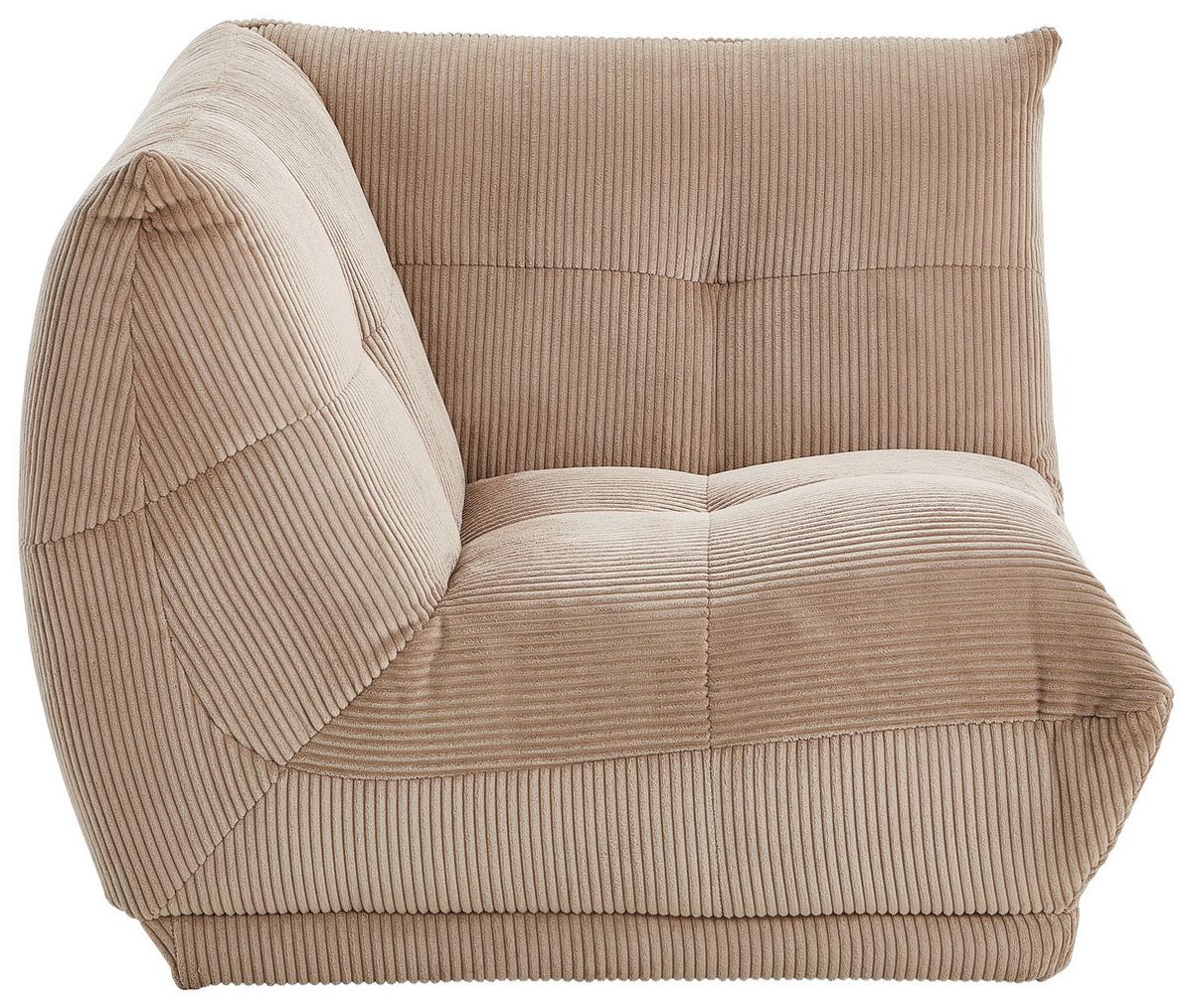 Modul Sofa Giselle Ecke Taupe - Taupe, Trend, Textil (105/80/105cm) - Livetastic