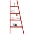 Regal in Rot lackiert - Rot, Holzwerkstoff (42-76/190/30cm) - MÖMAX modern living