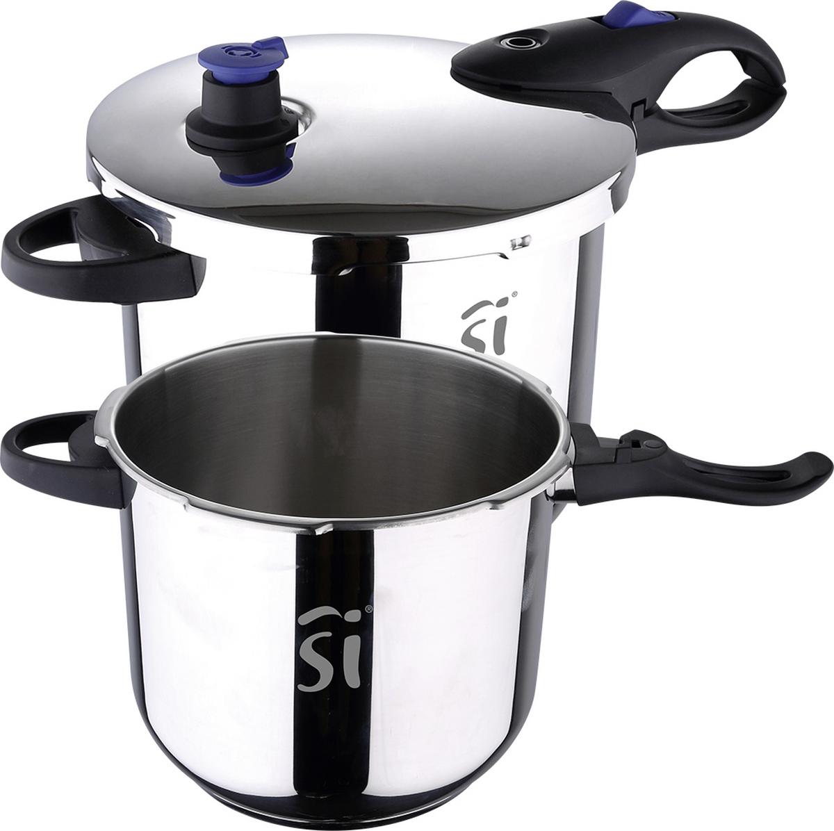 SZYBKOWAR SG-1503 - kolor srebrny/niebieski, Basics, tworzywo sztuczne/metal (22cm) - SAN IGNACIO